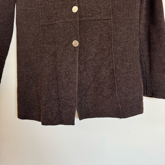 Sarah Spencer 100% Wool Knit Cardigan Size L - Picture 4 of 7